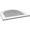 Ekena Millwork Round Top Surface Mount PVC Gable Vent: Functional, w/ 3-1/2"W x 1"P Standard Frame, 28"W x 28"H GVPRT28X2801SF - alternate 2